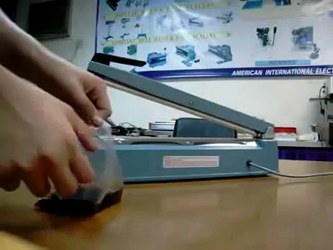 Máy hàn mép túi nilon, máy ép bao dập tay, máy ép túi thủ công, máy hàn miệng bao nhôm nhựa SF300