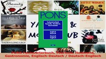 Download  PONS Fachwörterbuch Touristik Hotellerie Gastronomie EnglischDeutsch  DeutschEnglisch PDF Online