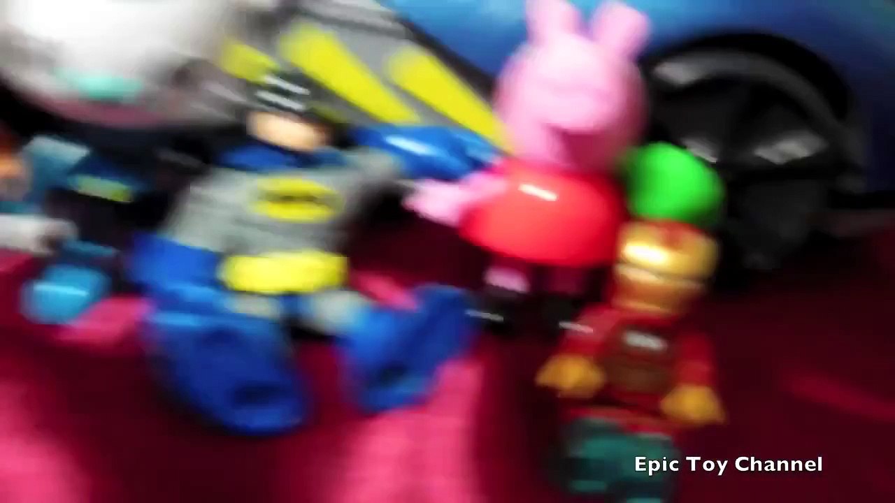 kid video Play-Doh SLIME Batman PEPPA PIG and Iron Man + OCTONAUTS + Emmet LEGO MOVIE fun video