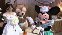 東京ディズニーシー・ホテルミラコスタのウェディング「ケーキ入刀をディズニーの仲間たちがお手伝い」