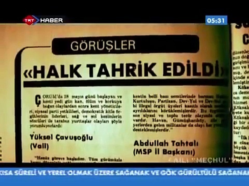 Çorum Olayları Belgeseli