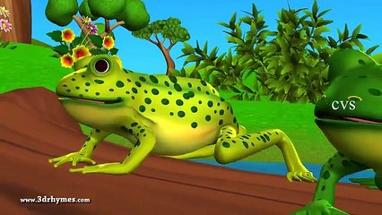 Five little Speckled Frogs - 3D Animation English Nursery rhyme for chlidren