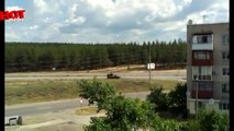 Новости Украины Сегодня. Луганск-Счастье. Перемещение военной техники 1 танк, 3 БМП и УРАЛ