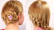 French 4-strand braid. Prom wedding hairstyles for long hair