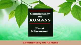 Download  Commentary on Romans EBooks Online