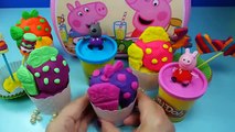 unboxing toys surprise play doh surprise eggs ice cream peppa pig emily candy zoe pedro