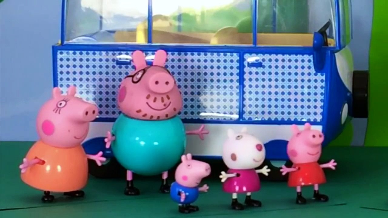 Peppa Pig 2015 New Toys English Episodes - Peppa Camping In Camper Van ft. Bing Bong Song! HD Video!