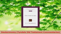 Read  Deuteronomy Tyndale Old Testament Commentaries EBooks Online