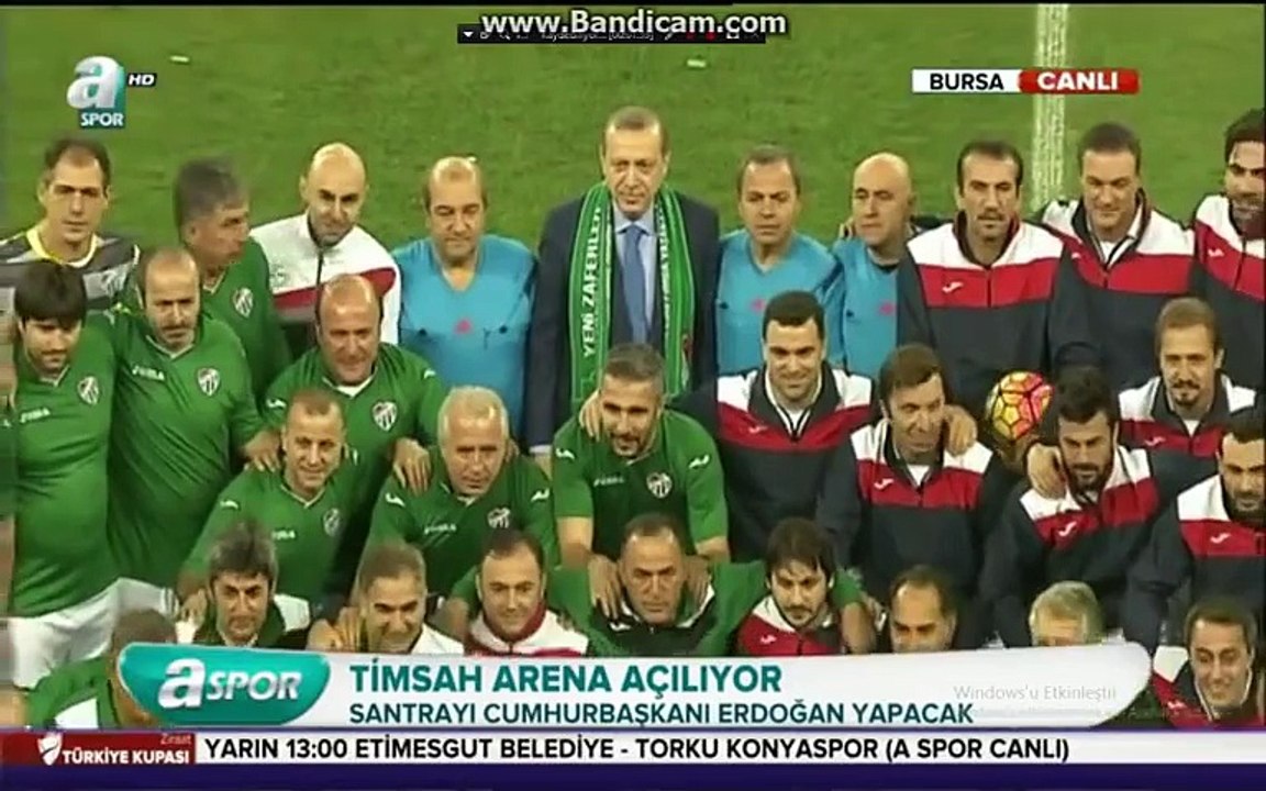Timsah Arena Açılış Maçı Recep Tayyip Erdoğan