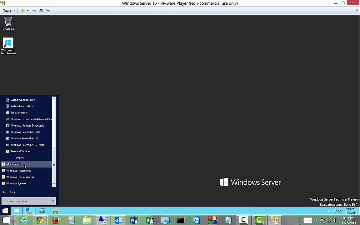 windows server 2016 features with Start Menu Review