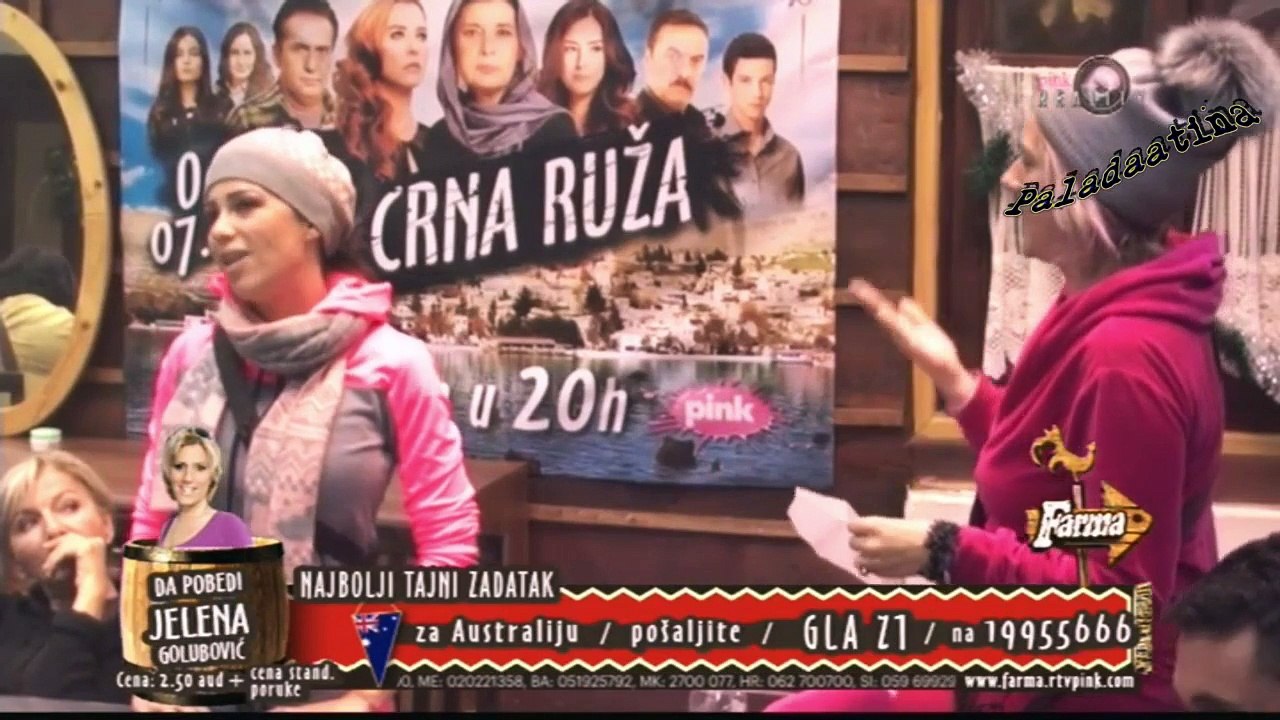 Farma 6/Jelena Golubovic pozdravlja zatvore sirom Srbije uz napomenu da nabave crne kese za Staniju