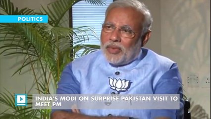 India's Modi on surprise Pakistan visit to meet PM