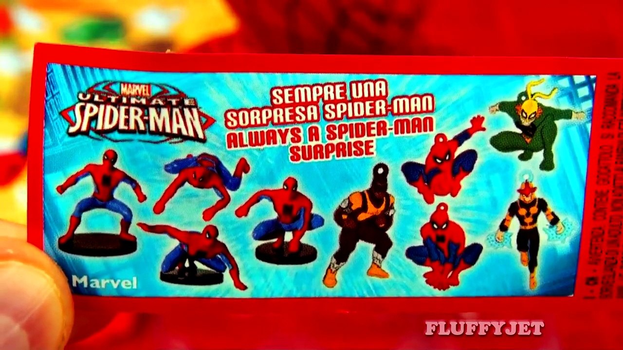 Spiderman Surprise Eggs Marvel Comics Ultimate Spider-Man Cartoon Toys Iron Fist Power Man FluffyJet