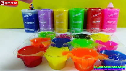 Learn Colors Slime Clay Surprise Teletubbies Shopkins Hello Kitty Dora Barbapapa SpongeBob