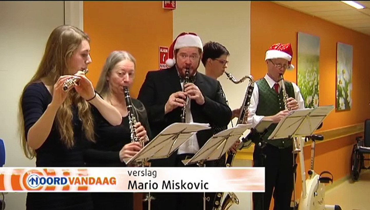 Grunos Postharmonie zorgt voor kerstsfeer in UMCG - RTV Noord