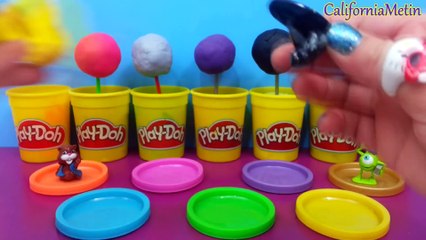 Lollipop Play Doh Surprise Eggs Frozen Mickey Mouse Batman Disney Princess (1080p)