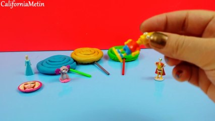 Lollipop Play-Doh Surprise Eggs Disney Frozen Flash Gordon Barbie Looney Tunes (1080p)