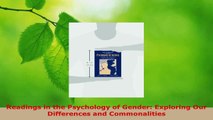 Read  Readings in the Psychology of Gender Exploring Our Differences and Commonalities EBooks Online