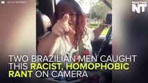 Watch How these Guys Reacted when an Insane White Woman Started Racist Rant against Muslims