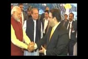 Pakistan PM Nawaz Sharif greets PM Modi in Lahore