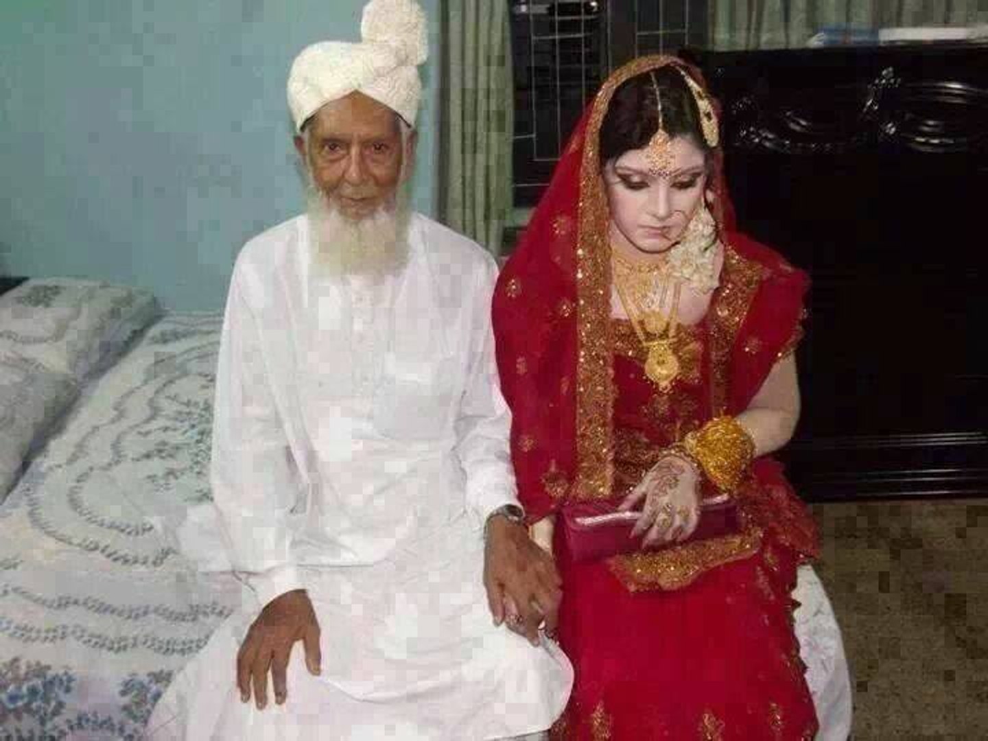 A 20-year-old young girl marrying a 75-year-old