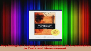 Read  Psychological Testing and Assessment An Introduction to Tests and Measurement Ebook Free