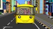 The Wheels on the Bus go round and round - 3D Animation English rhyme for children