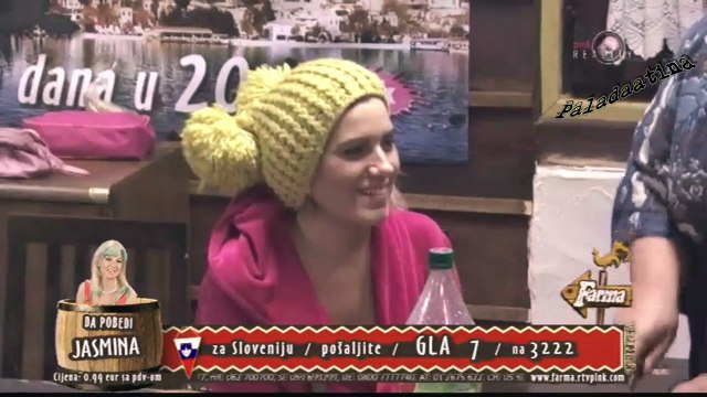 Farma 6/Tamara, Aca, Jelena, Gabi, Milos pozdravljalju Jelenine fanove Golubare Titoiste ....