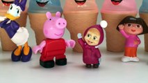 Surprise Ice Creams Peppa Pig Маша и Медведь Masha and The Bear Cars 2 Disney Surprise Egg