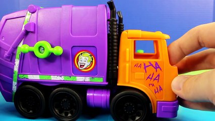 Imaginext The Joker & Garbage Truck Delivers An Explosive Barrel To Imaginext Batman Batca