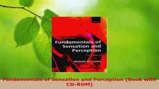 Read  Fundamentals of Sensation and Perception Book with CDROM Ebook Free