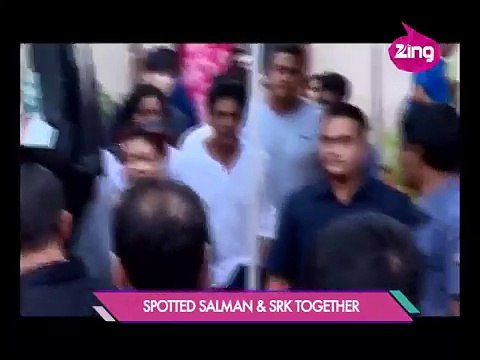 SRK And Salman Spotted Together At Bigg Boss Set!