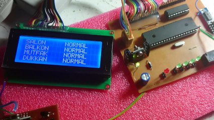 RF KONTROLLÜ LCD GÖSTERGELİ ALARM