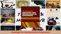 PDF Download  Geology for Geotechnical Engineers Download Full Ebook