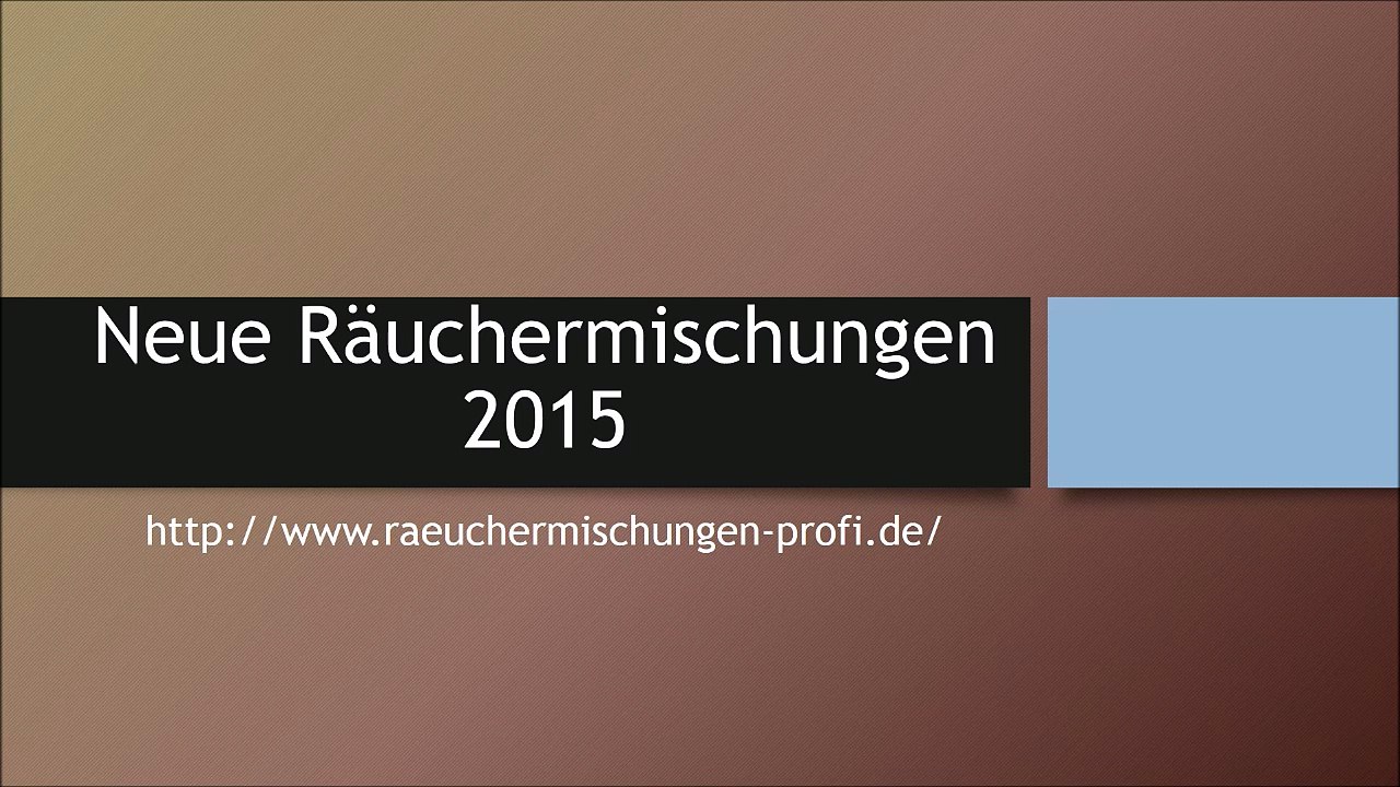 Neue kräutermischungen 2015