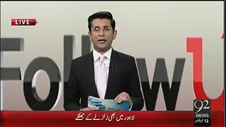 92 News Reporter Shocked During Live Earthquake 26 Oct 2015