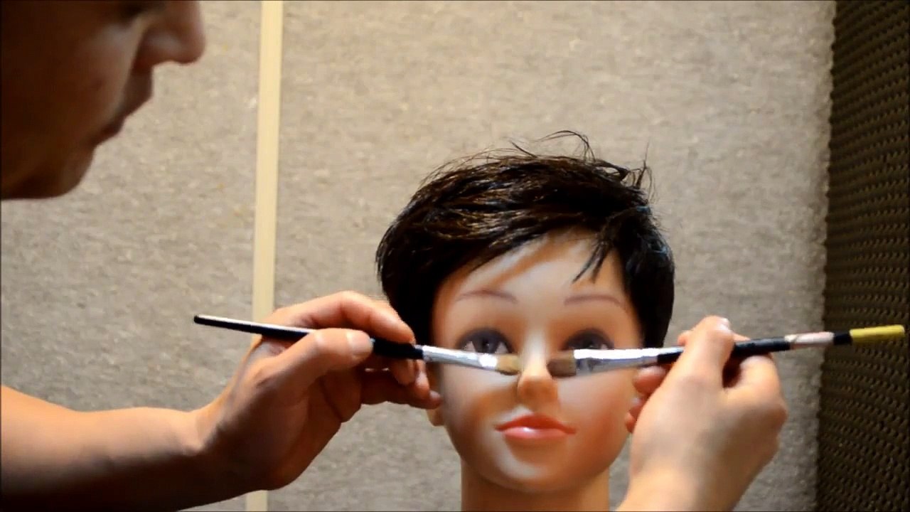 Makeup kits brushing ASMR