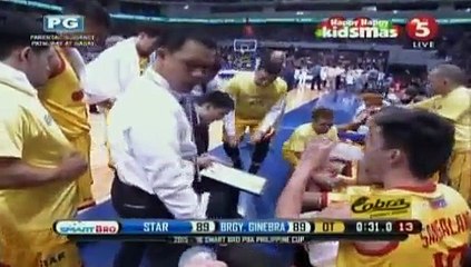 STAR HOTSHOTS VS BRGY GINEBRA DECEMBER 25 2015 OT QUARTER
