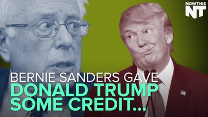 Bernie Blames Media For Trump's Popularity