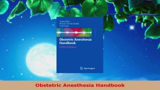 Read  Obstetric Anesthesia Handbook Ebook Free