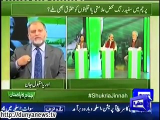 Exchange of harsh words between Orya maqbool jan and Haider farooq maududi