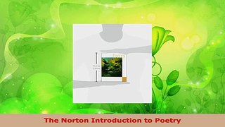Read  The Norton Introduction to Poetry Ebook Free