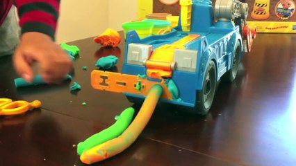 Play Doh Buzzsaw All Woodcutter Diggin Rigs playset Playdough review unbox