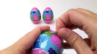 preschool 4 Peppa Pig Surprise Eggs Unboxing - Kidstvsongs Toy Review