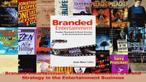 PDF Download  Branded Entertainment Product Placement  Brand Strategy in the Entertainment Business PDF Online