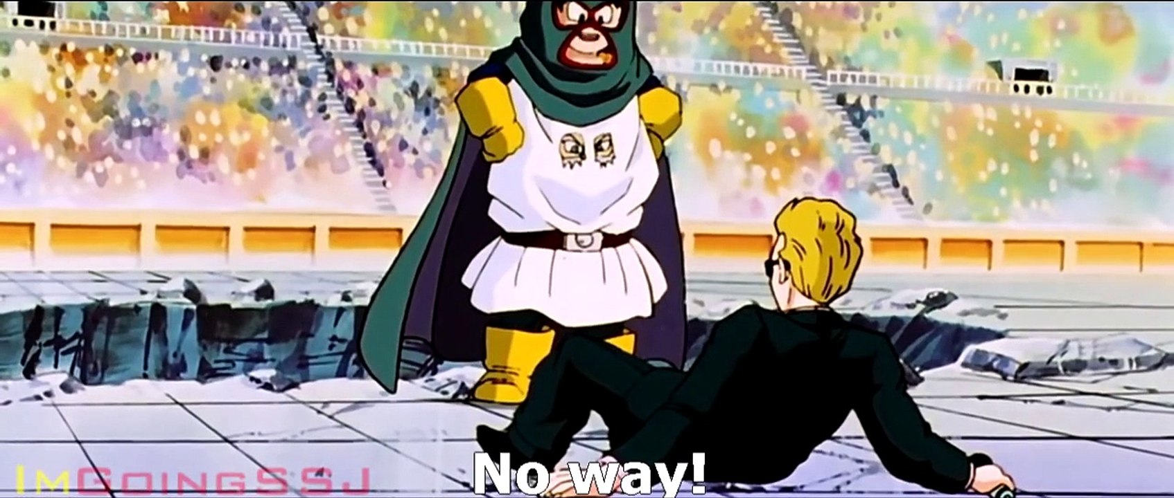 Mighty mask vs Android 18 2/2 - Dragon Ball Kai 2014