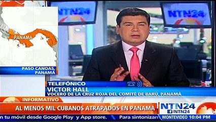 Vocero de la Cruz Roja del Comité de Barú, Panamá describe en NTN24 la situación de cubanos varados en el país