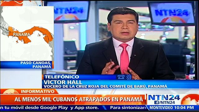 Vocero de la Cruz Roja del Comité de Barú, Panamá describe en NTN24 la situación de cubanos varados en el país