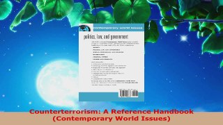 Read  Counterterrorism A Reference Handbook Contemporary World Issues EBooks Online