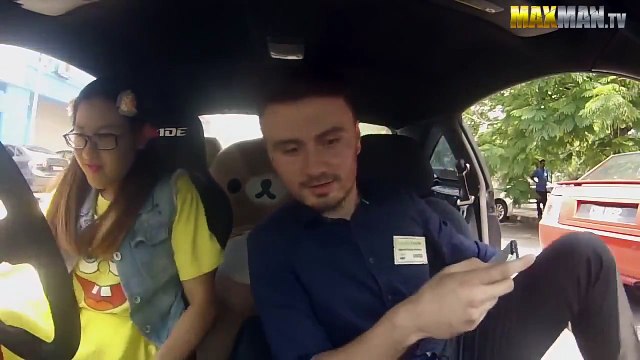 Профессиональная гонщица сдает на права. Инструкторы в шоке